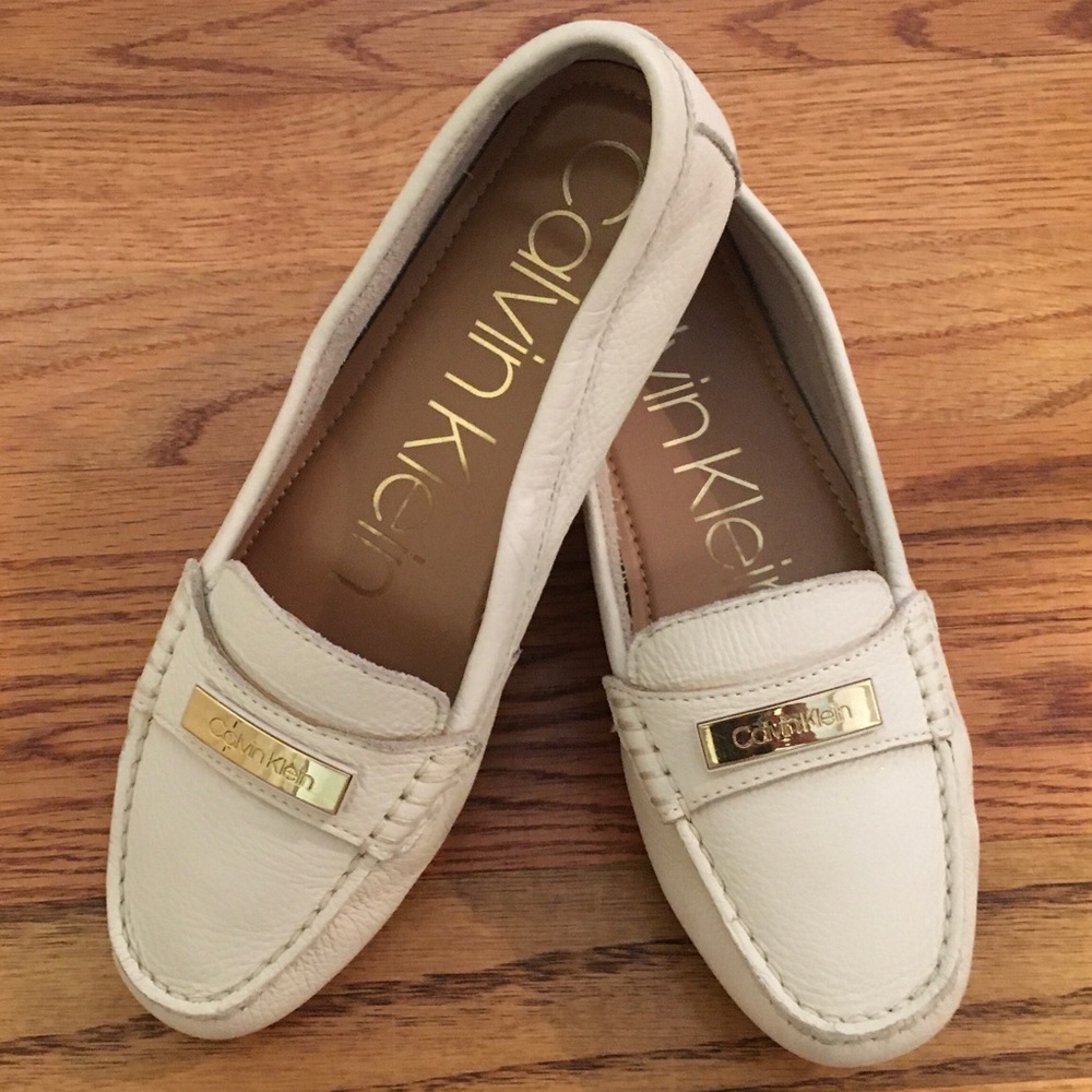 Calvin Klein “Leta” Leather Loafers